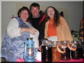 Annkrist avec Monique Le Gloahec et Serge Bellego à Kerivin.