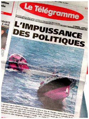 La une du tlgramme, le 20 novembre.