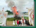 Les banires et le feu de joie